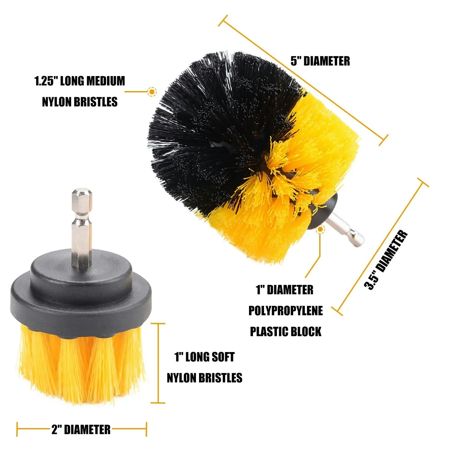 MasterSpec 30 PCS Drill Brush Scrub Pads & Sponge Scrubber Drill Brush Kit with Extend Holder