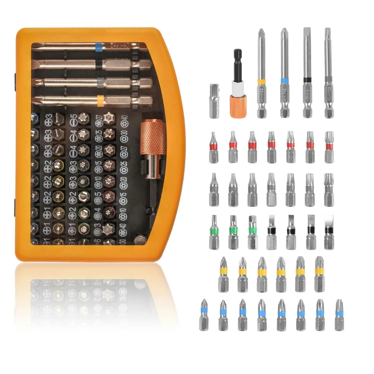 MasterSpec 42-Piece CR-V Security Screwdriver Bit Set