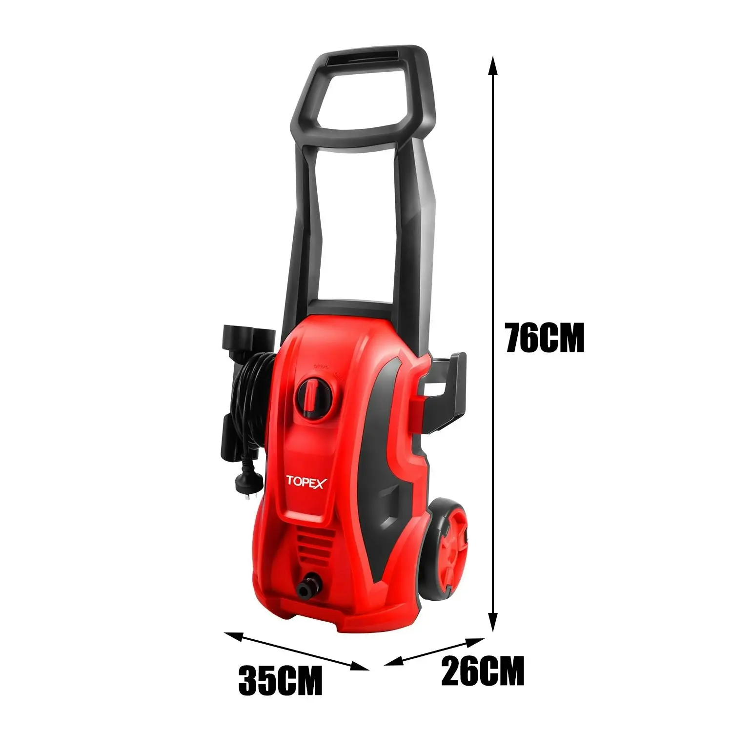 Topex 1600W Pressure Washer High-pressure cleaner, Adjustable spray gun