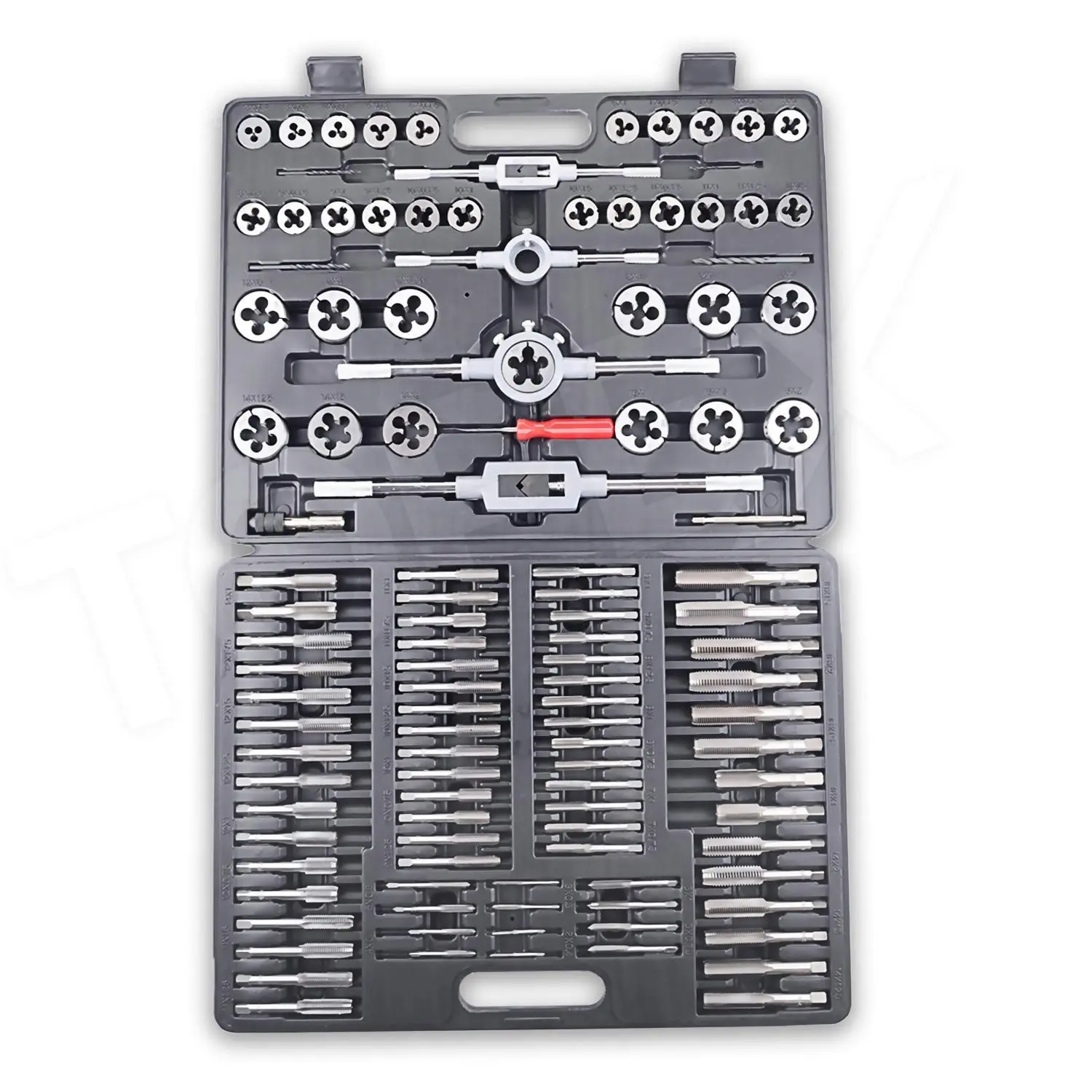 Topex 118-Piece Metric Tap and Die set Screw Thread Drill Repair Kit M2-M18