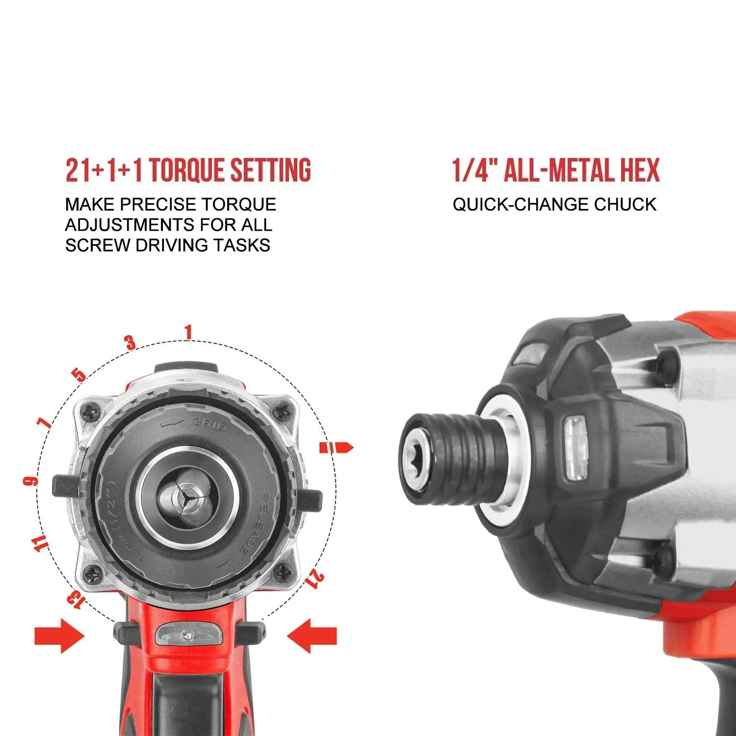 Topex 20V Cordless Combo Kit Hammer Drill & Impact Driver w/ Fast Charger