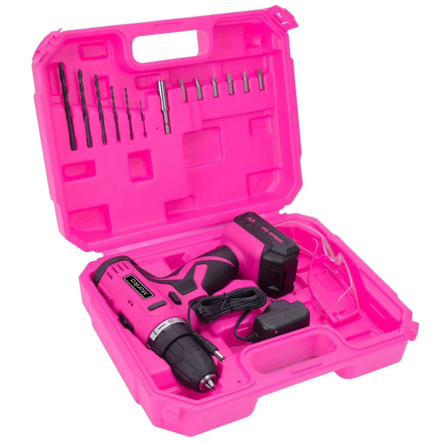 Monika Pink Tool Combo Cordless Drill Driver Electric Cutter Bottle Opener Screwdriver