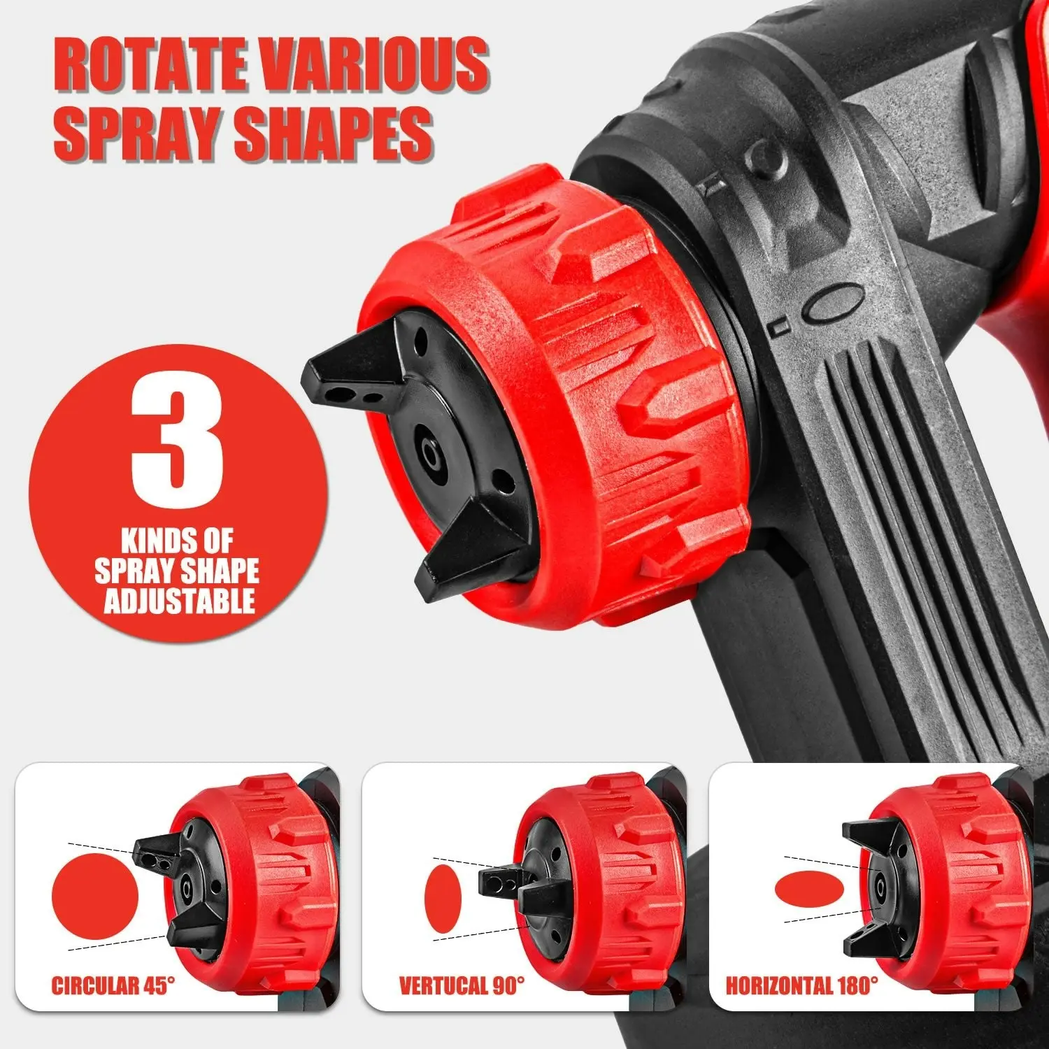 Topex Tool Combo Handhold Electric Paint Sprayer Gun & Random Orbital Sander Polisher