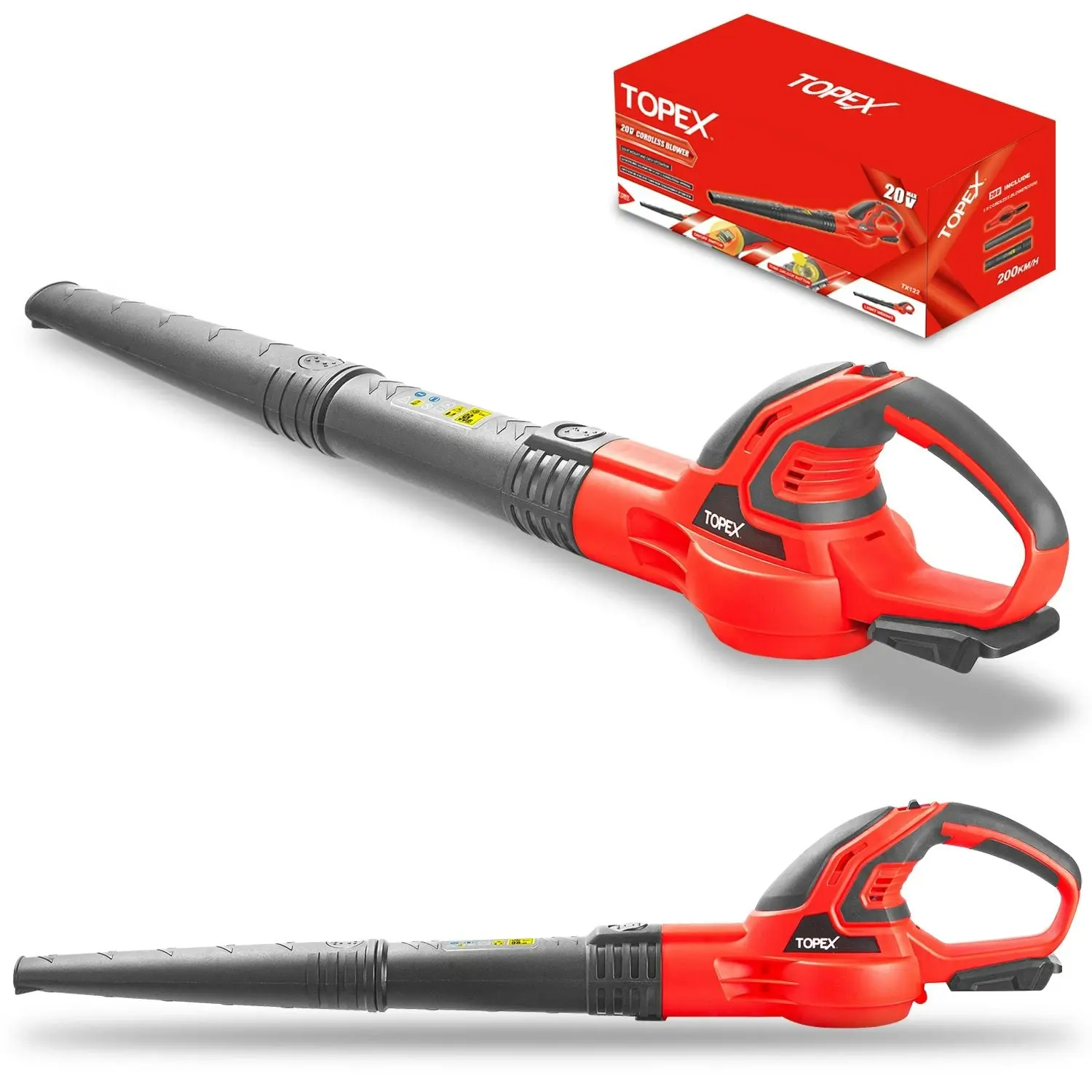 Topex 20V Cordless Leaf Blower 200Km/h Garden Dust Lightweight Skin Only without Battery