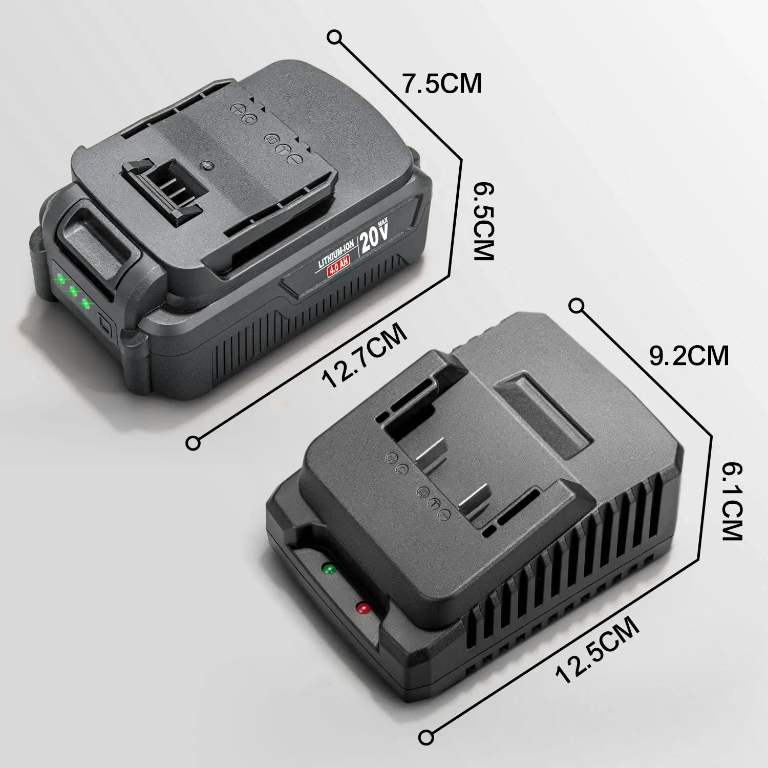 Topex 20v 4.0Ah Battery & Fast Charger Kit