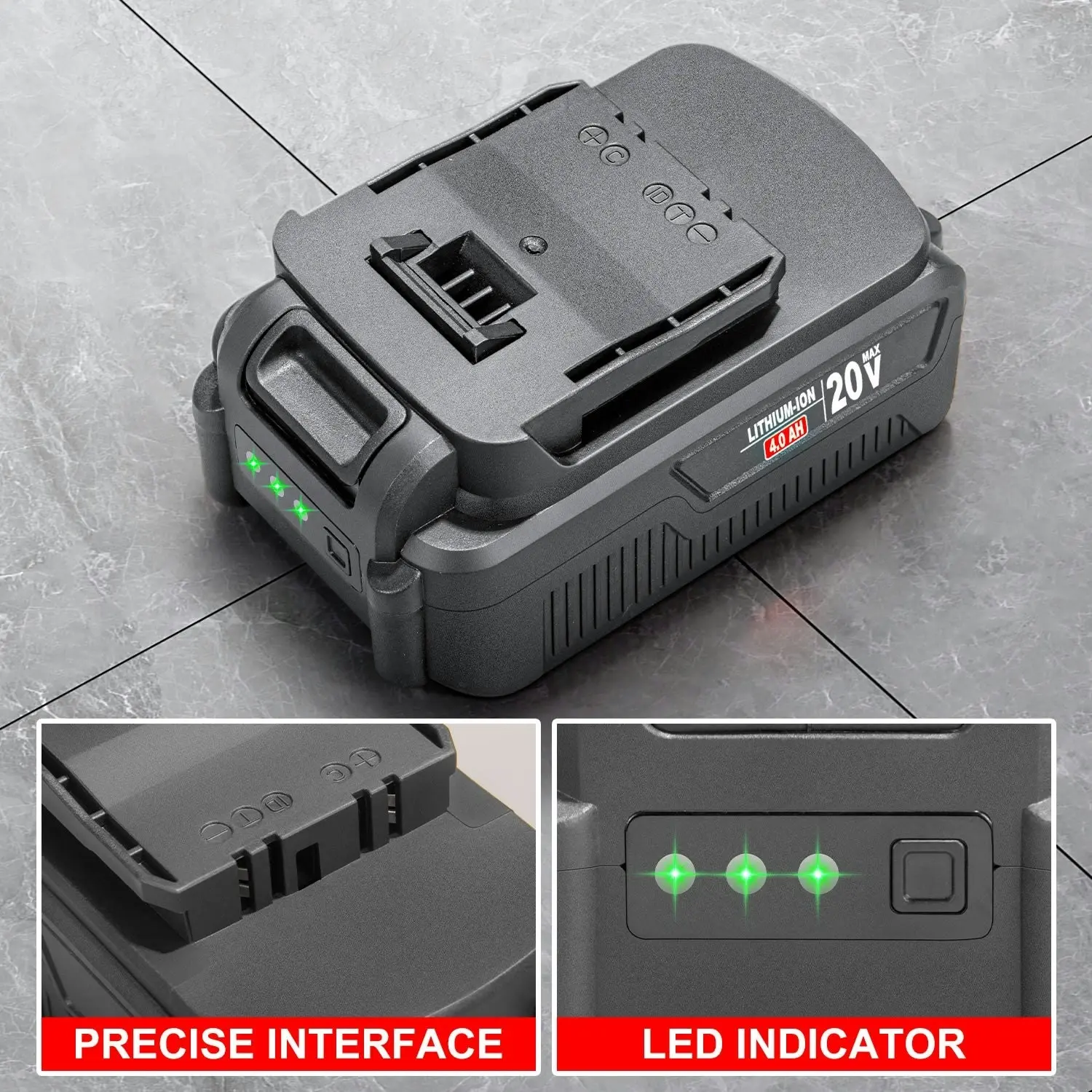 Topex 20v 4.0Ah Battery & Fast Charger Kit