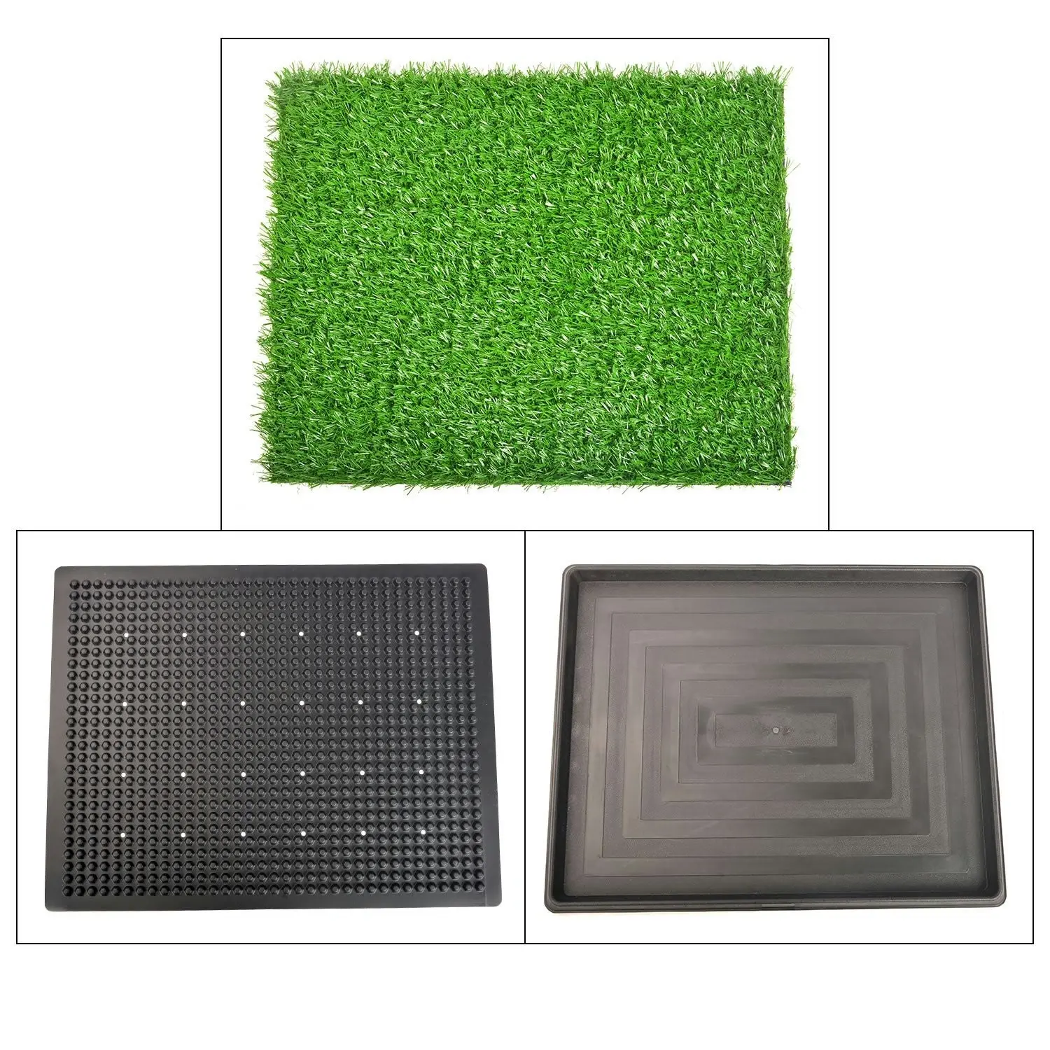 truepal Indoor Dog Potty Toilet Grass Tray Pads Training Puppy Medium Mat