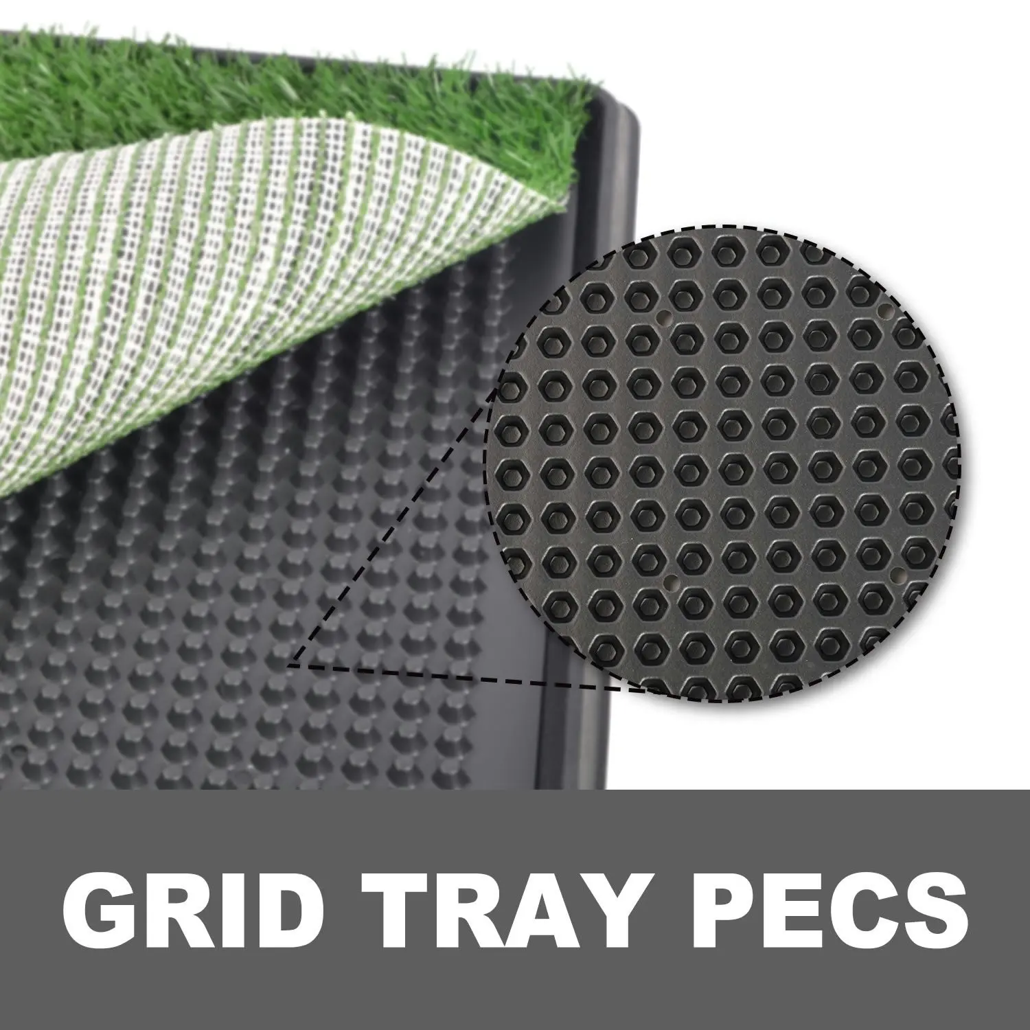 truepal Indoor Dog Potty Toilet Grass Tray Pads Training Puppy Medium Mat