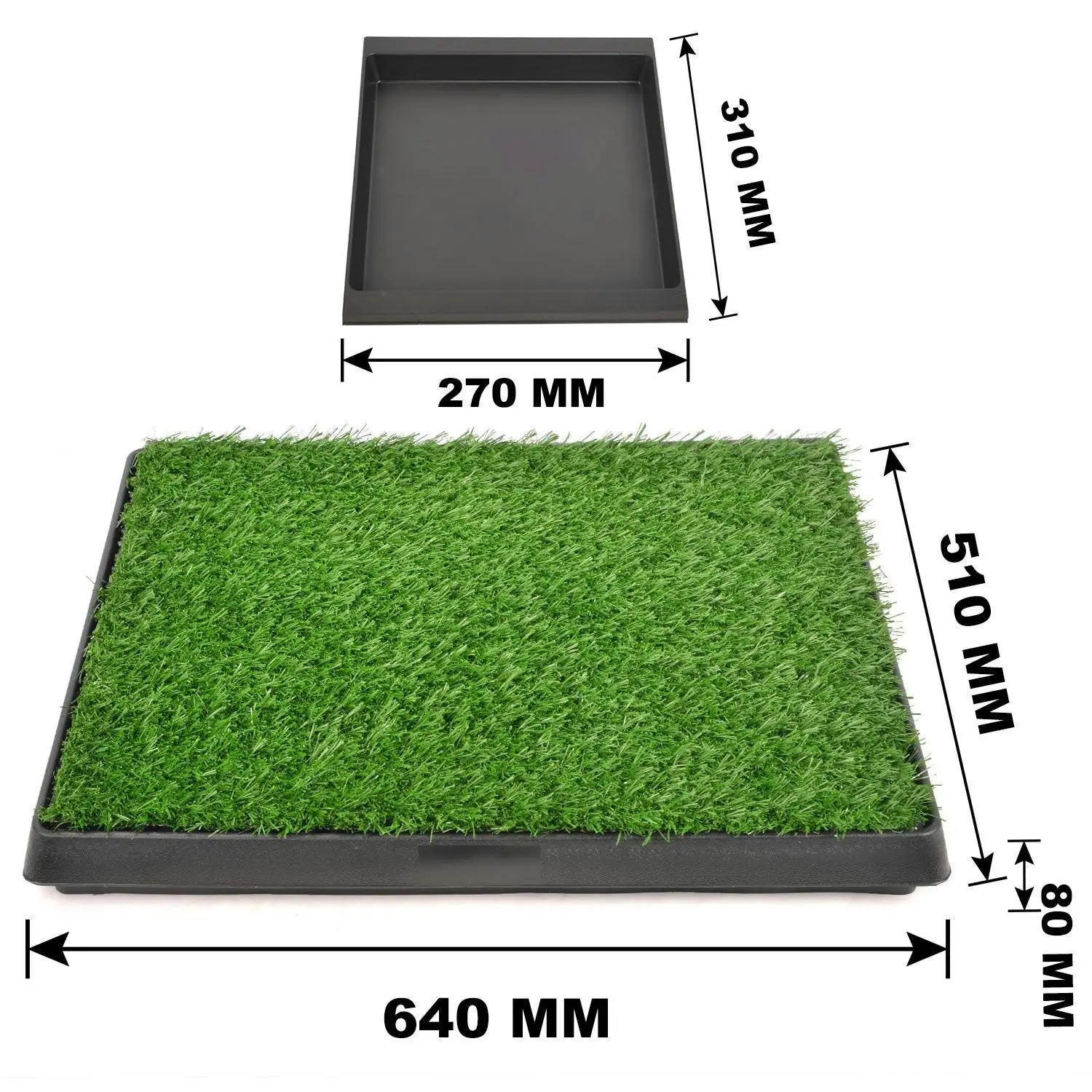 truepal Artificial Grass Dog Pee Pad Potty - Artificial Grass Patch for Dogs - Pet Litter Box