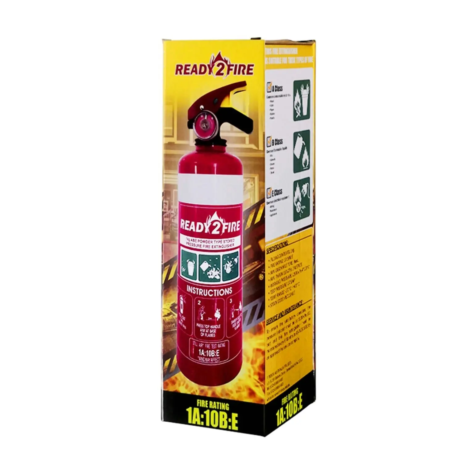 Ready2Fire Fire Extinguisher with Fire Blanket 1.0m x 1.0m