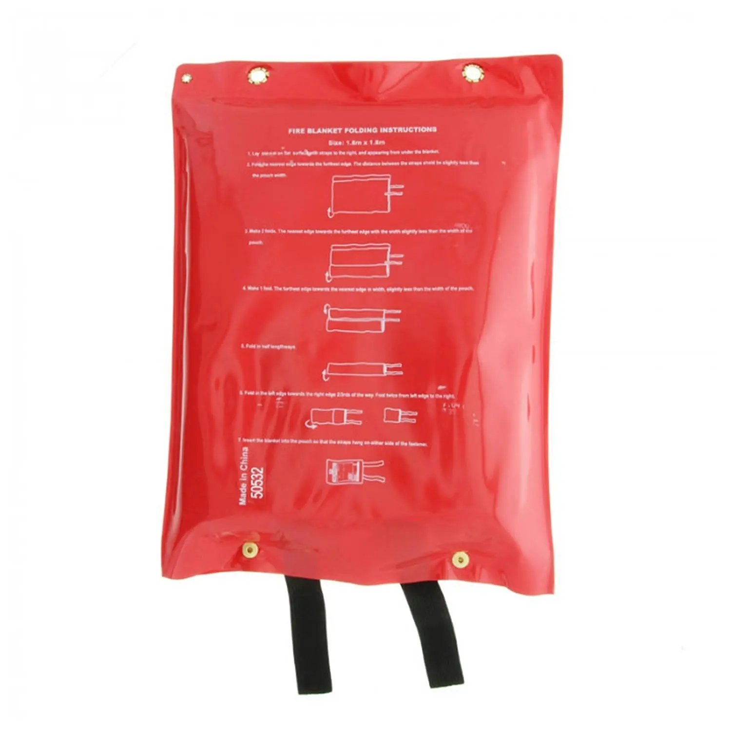 FIREBOX Flame Retardant 1.8M x 1.8M Fire Blanket Kitchen Car Office Warehouse Emergency