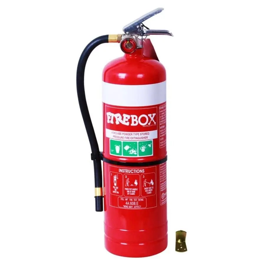 FIREBOX 4.5KG High Pressure Dry Powder Fire Extinguisher with Vehicle and Wall Bracket