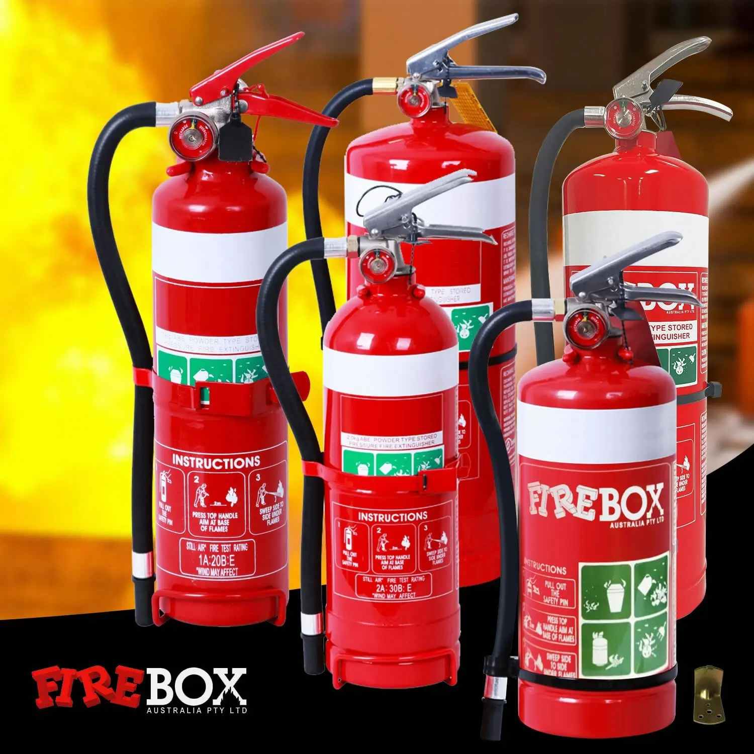 FIREBOX 2.5KG High Pressure Dry Powder Fire Extinguisher