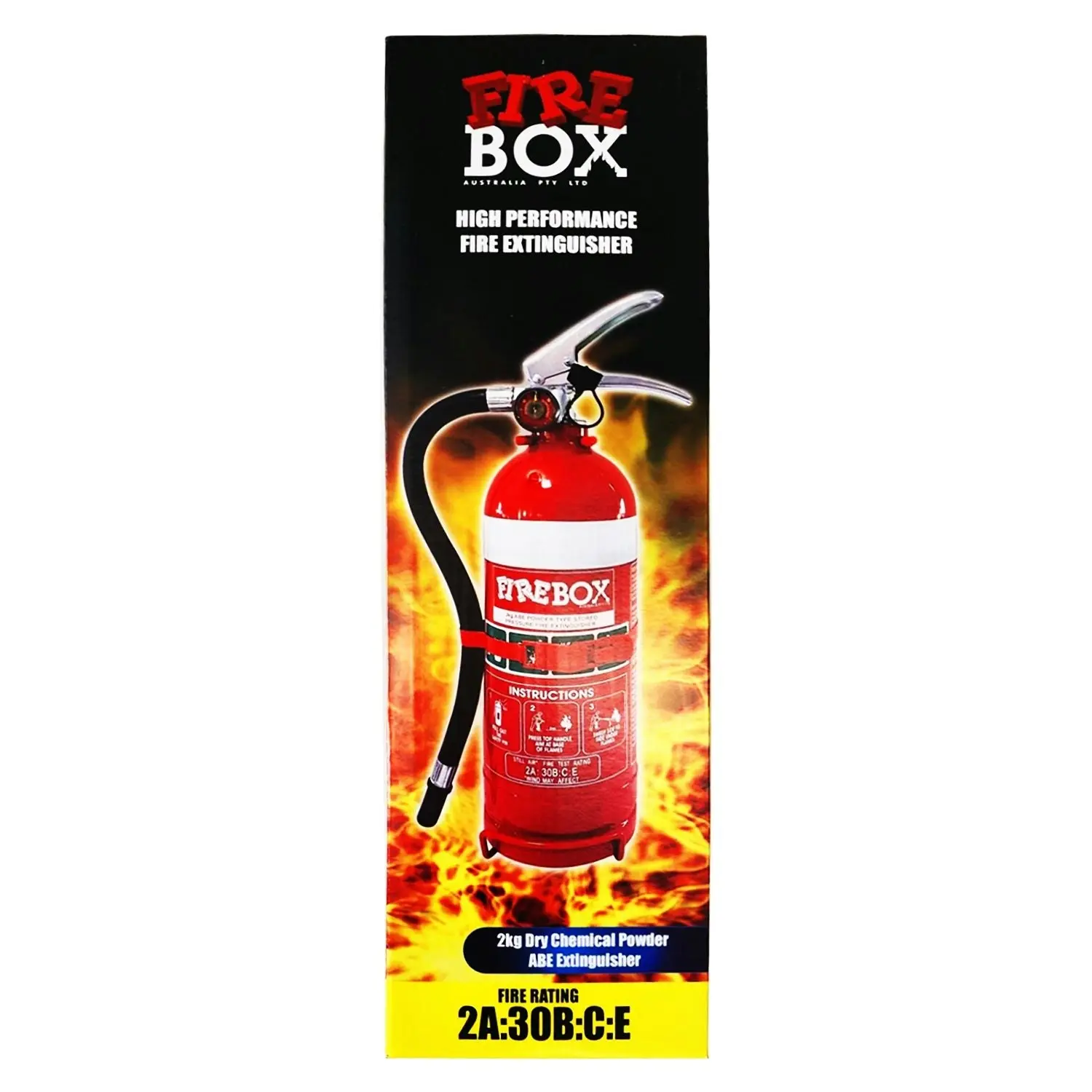 FIREBOX 2.0KG ABE High Pressure Hose Dry Powder Fire Extinguisher