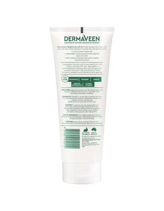 DermaVeen Daily Nourish Body Moisturiser SPF 50+ 200g