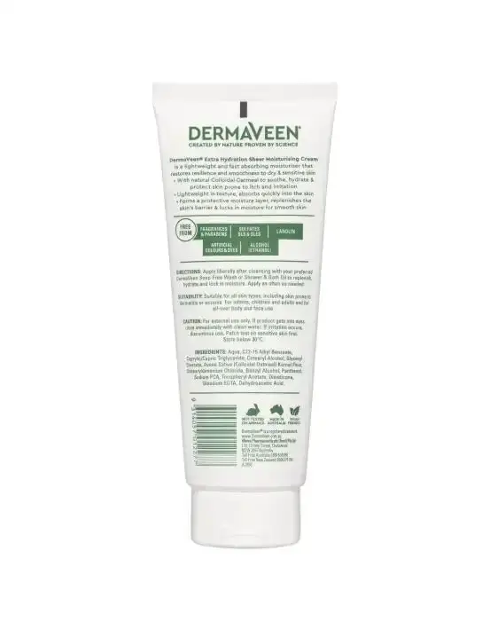 DermaVeen Extra Hydration Sheer Moisturising Cream 200g