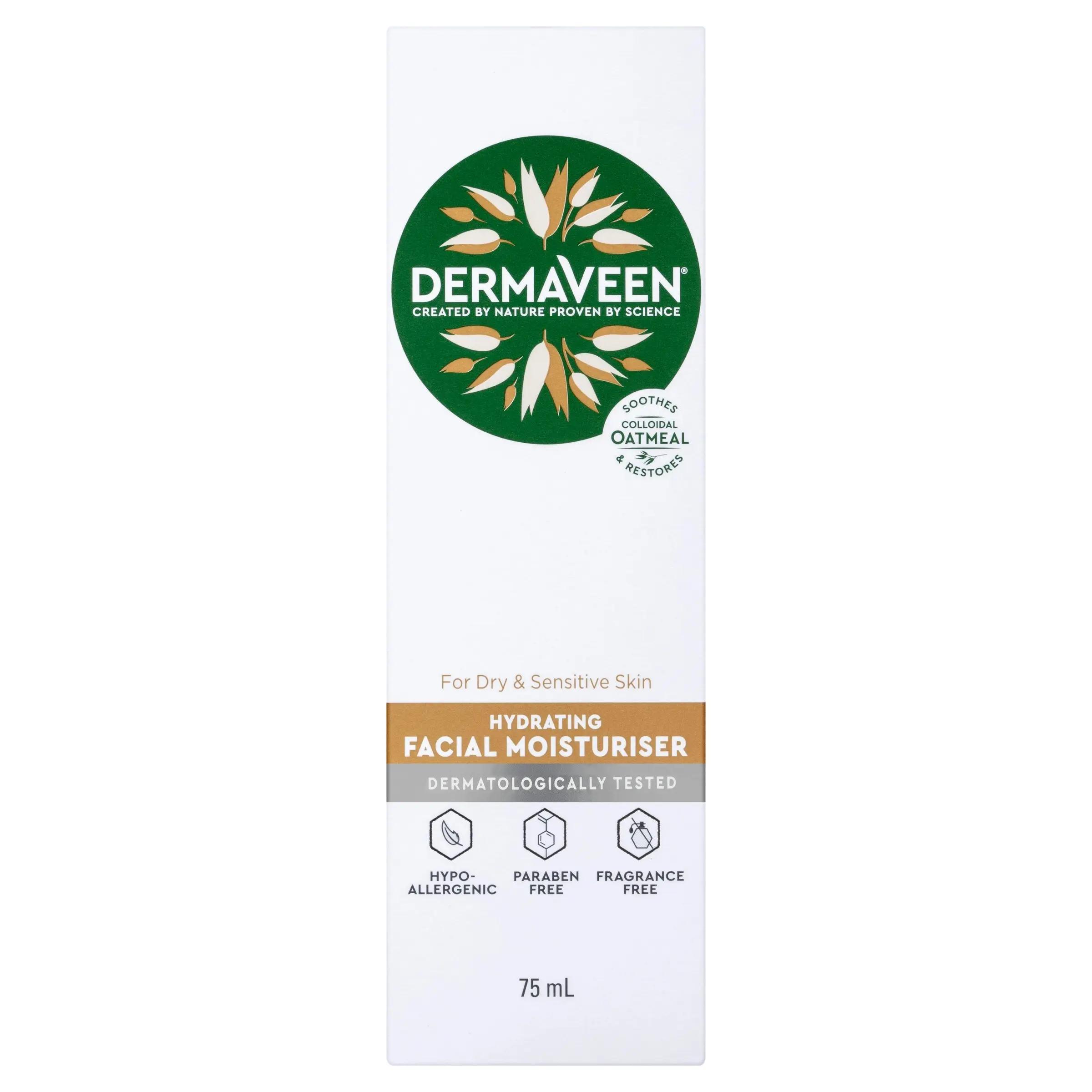 DermaVeen Hydrating Facial Moisturiser 75mL