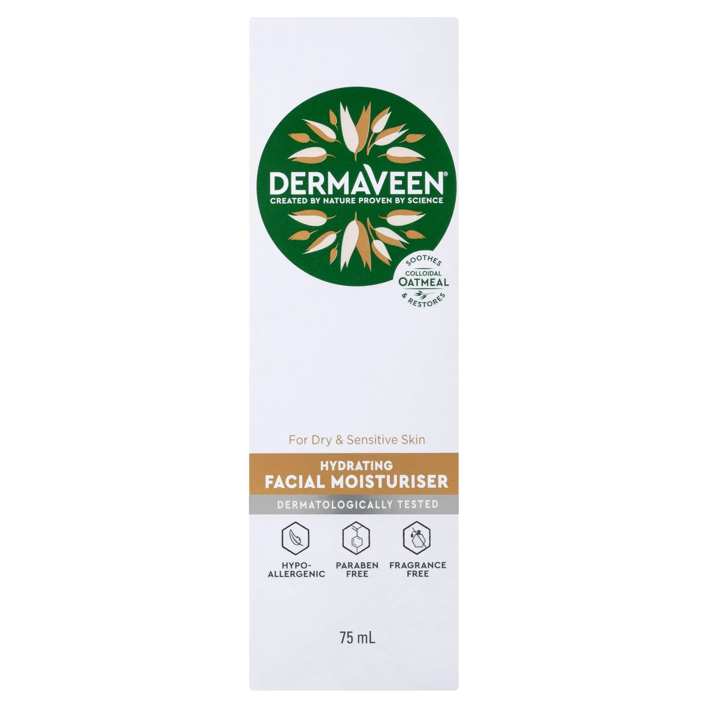 DermaVeen Hydrating Facial Moisturiser 75mL