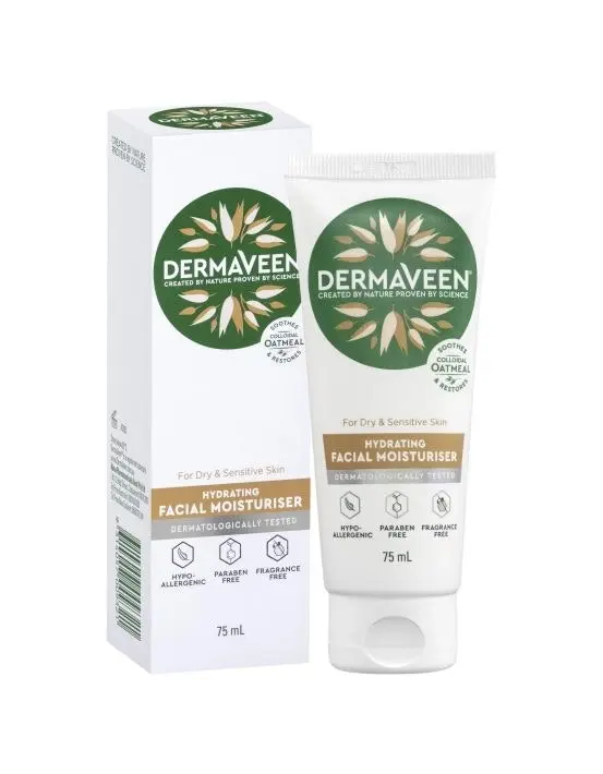 DermaVeen Hydrating Facial Moisturiser 75mL