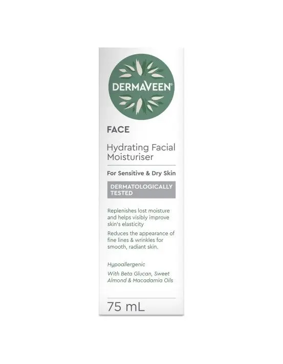 DermaVeen Hydrating Facial Moisturiser 75mL