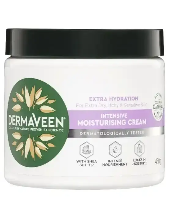 DermaVeen Intensive Extra Hydration Moisturising Cream 450g