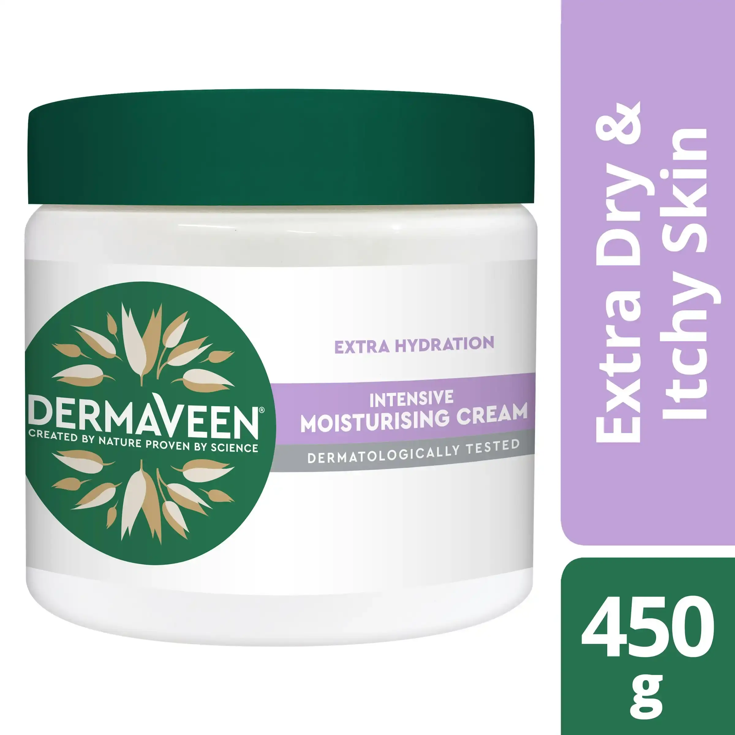 DermaVeen Intensive Extra Hydration Moisturising Cream 450g