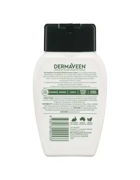 DermaVeen Sensitive Relief Eczema Lotion 250mL