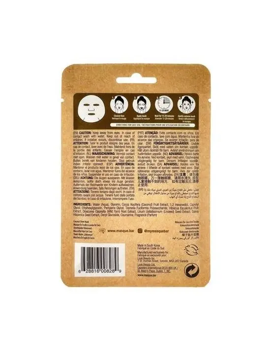 Masque Bar Naturals Coconut Sheet Mask