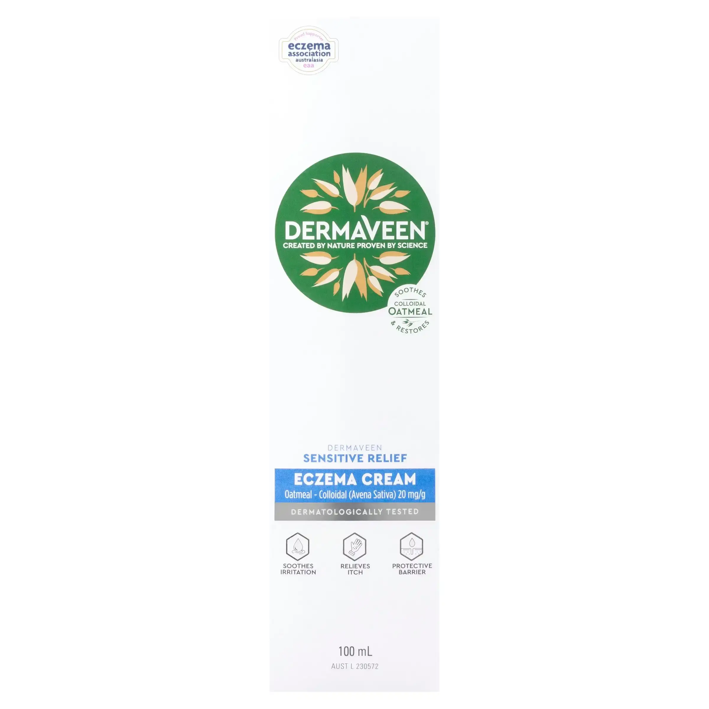 DermaVeen Sensitive Relief Eczema Cream 100mL