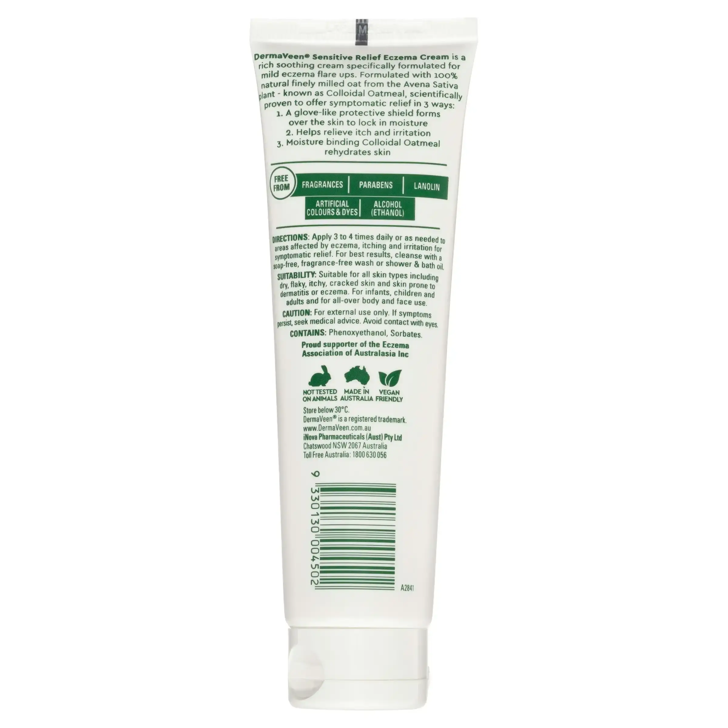 DermaVeen Sensitive Relief Eczema Cream 100mL