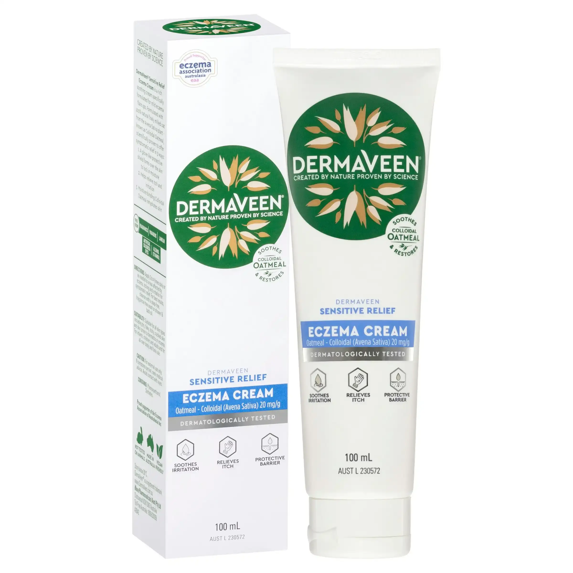 DermaVeen Sensitive Relief Eczema Cream 100mL