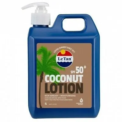 Le Tan Coconut SPF 50+ Lotion 1L