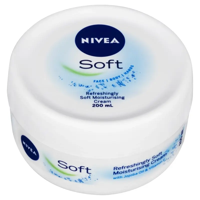 Nivea Soft Moisturising Cream with Vitamin E & Jojoba Oil 200mL