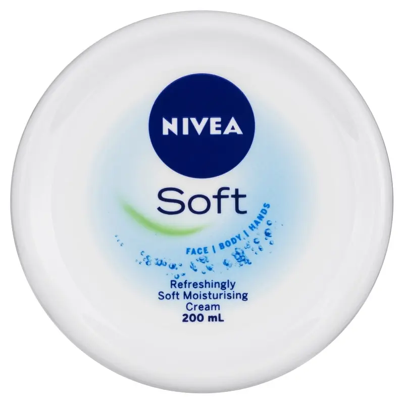 Nivea Soft Moisturising Cream with Vitamin E & Jojoba Oil 200mL