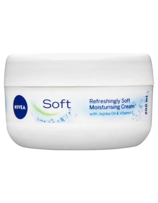 Nivea Soft Moisturising Cream with Vitamin E & Jojoba Oil 200mL