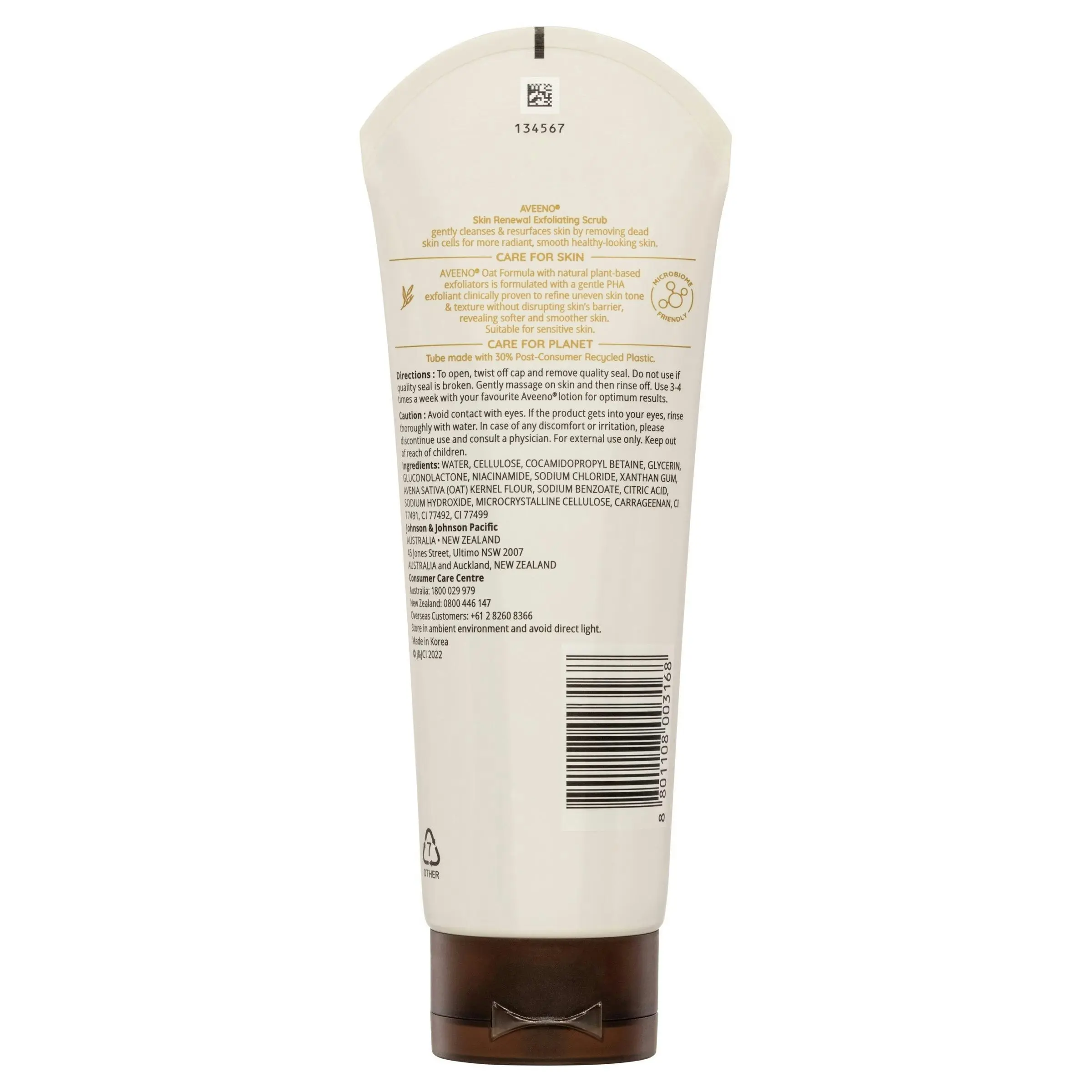 Aveeno Skin Renewal Exfoliating Scrub 225g