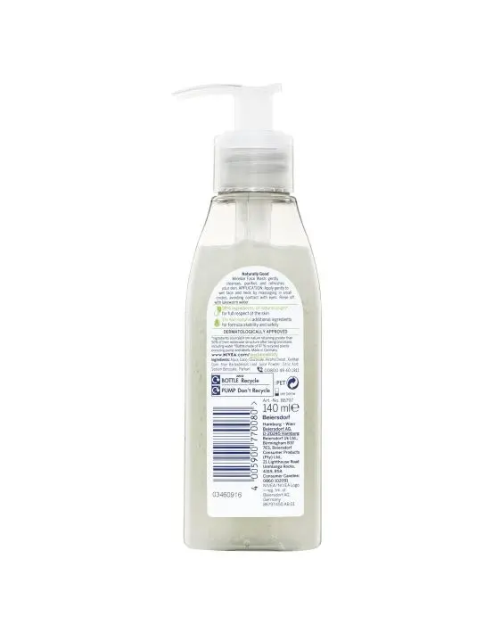 Nivea Naturally Good Aloe Vera Micellar Face Wash 140ml