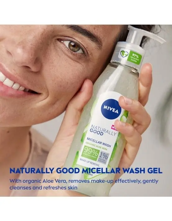 Nivea Naturally Good Aloe Vera Micellar Face Wash 140ml