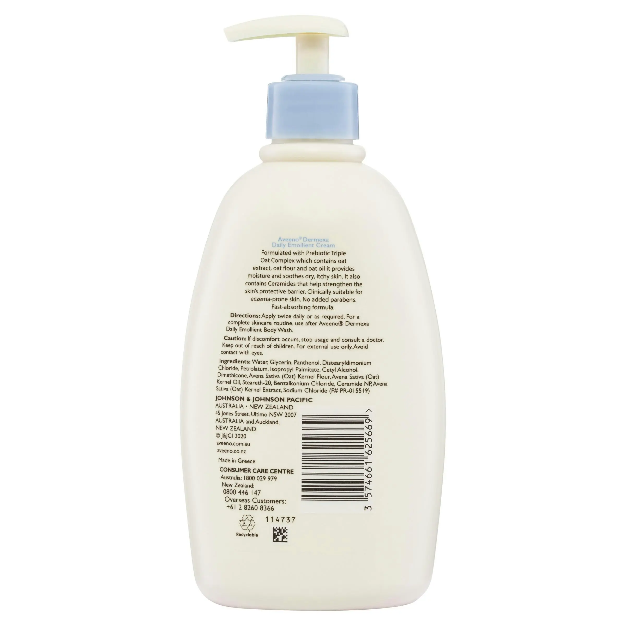 Aveeno Dermexa Daily Emollient Moisturising Cream 500ml