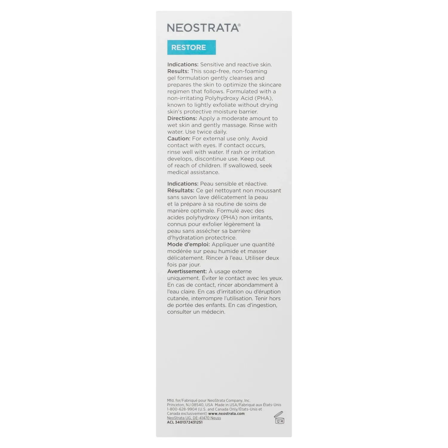 NEOSTRATA Restore Facial Cleanser 200mL