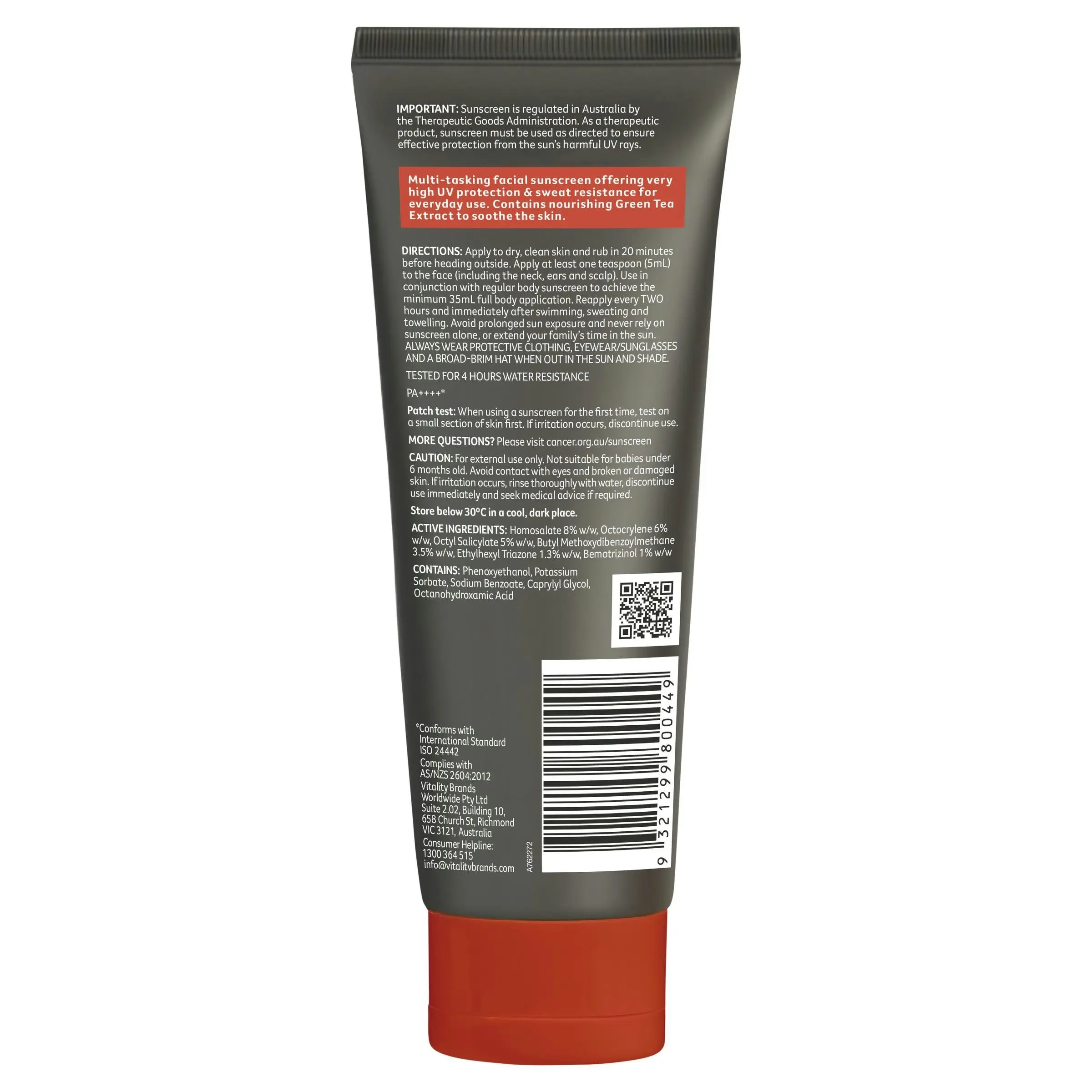 Cancer Council Sunscreen For Men SPF50+ 100ml