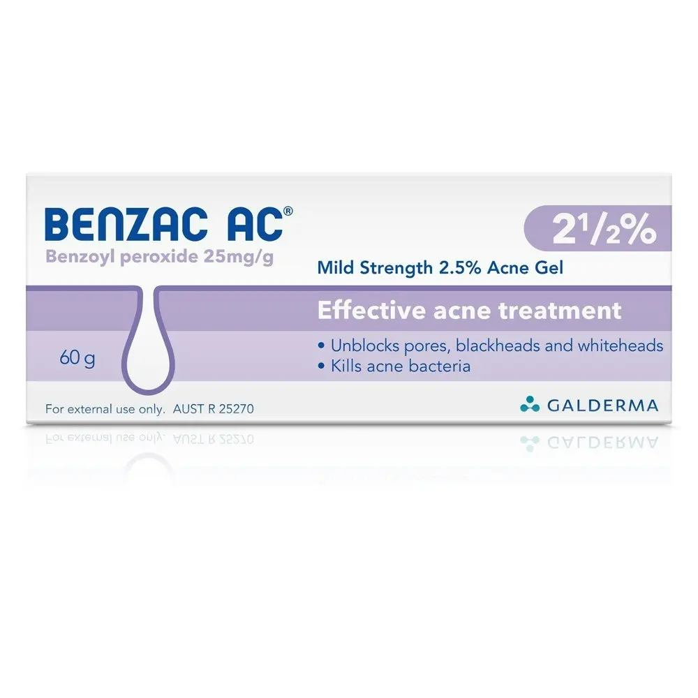 Benzac AC Acne Gel 2.5% 60g