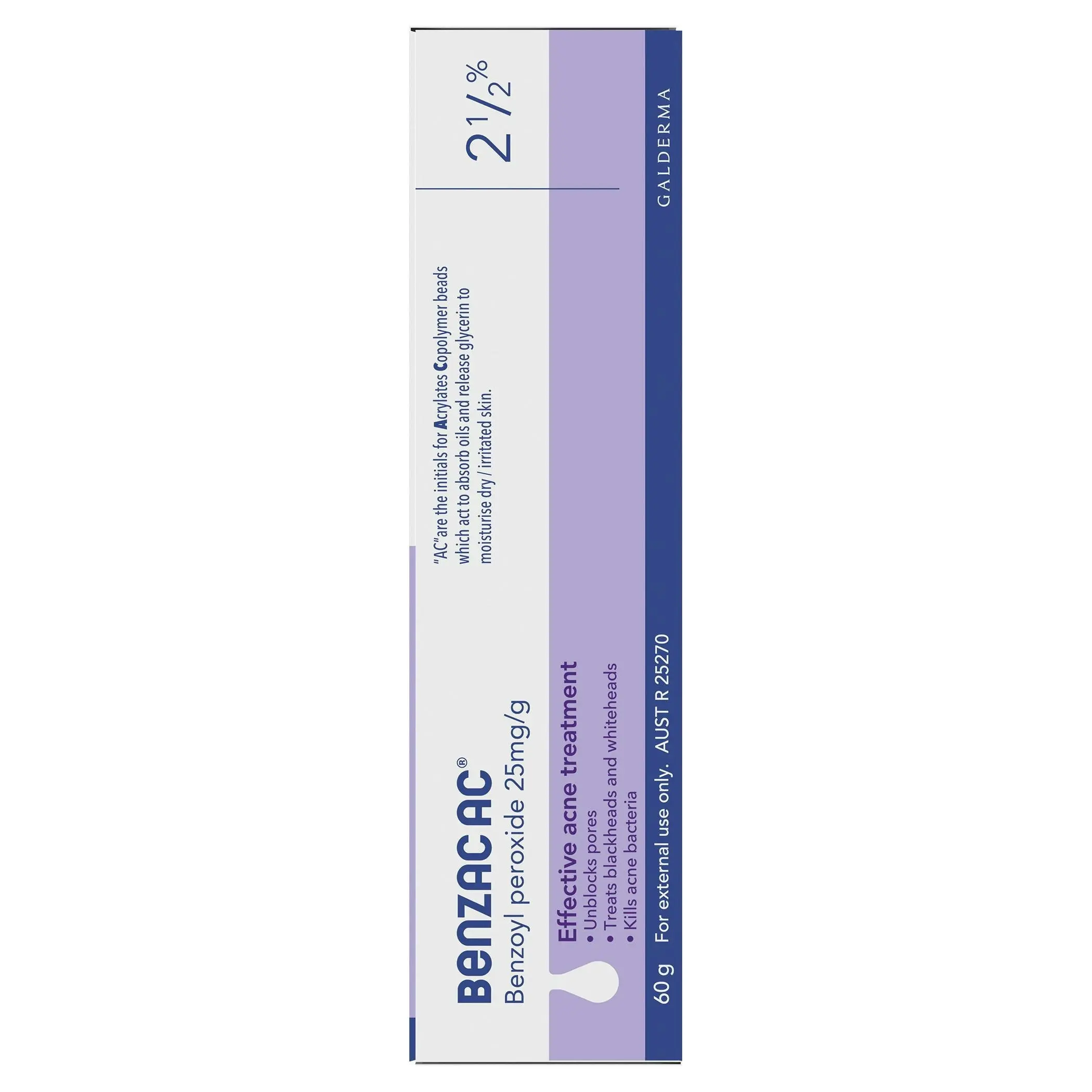 Benzac AC Acne Gel 2.5% 60g