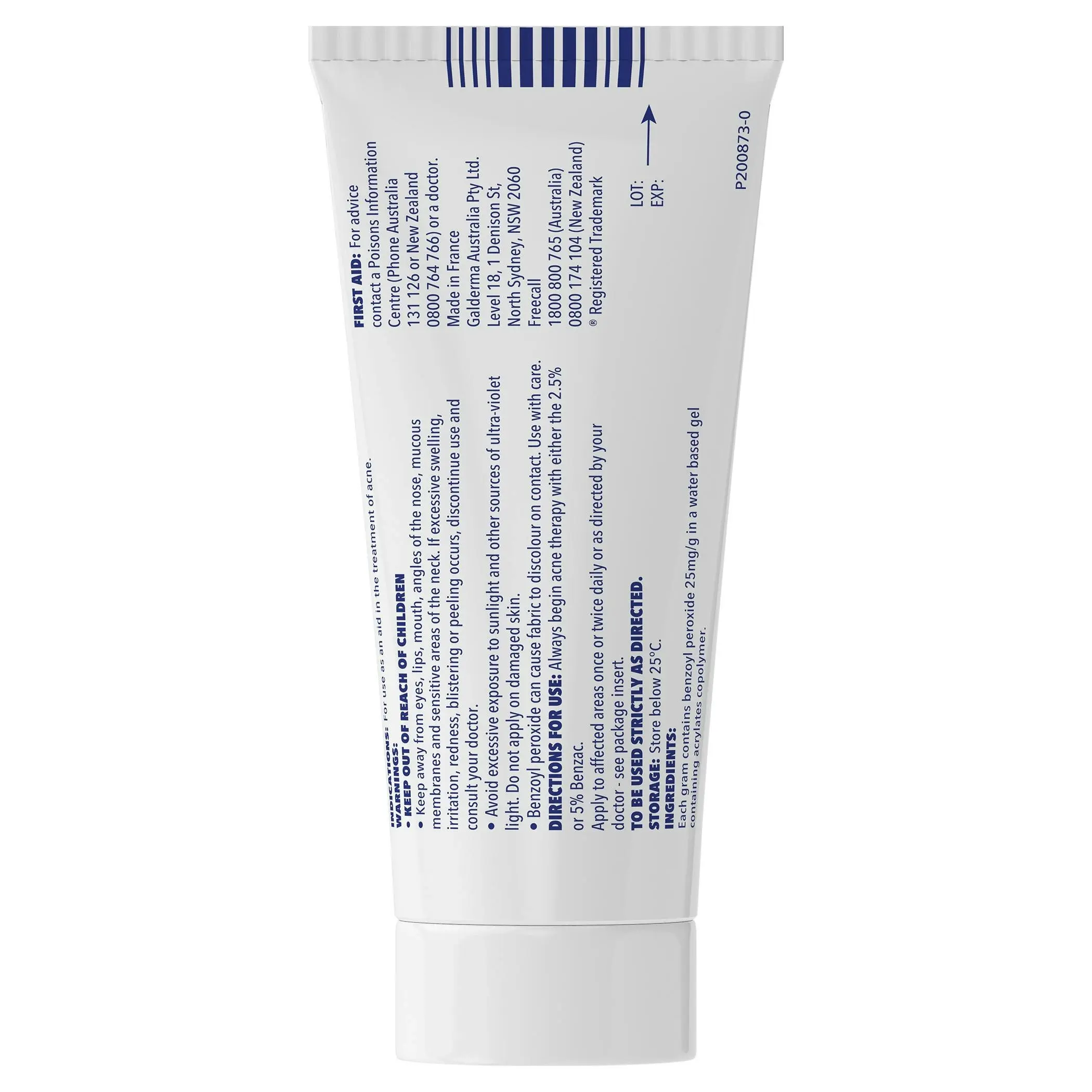 Benzac AC Acne Gel 2.5% 60g