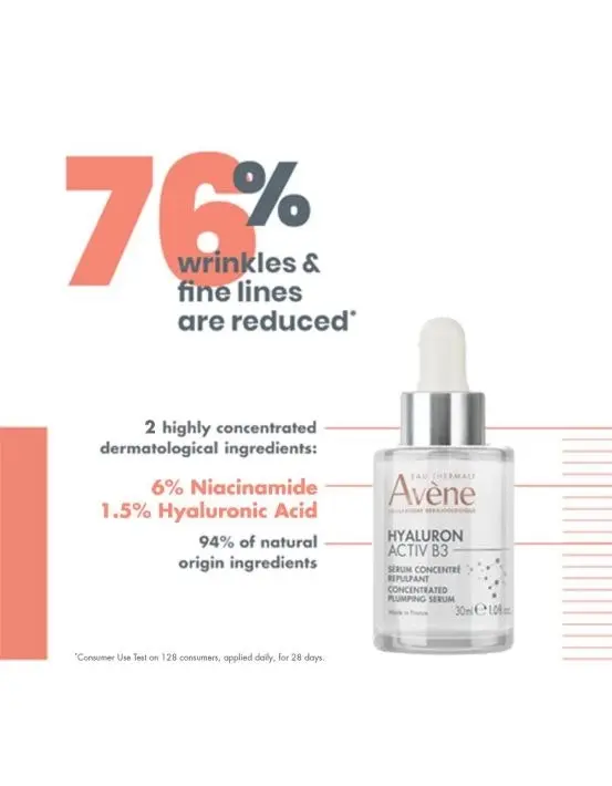 Avène Hyaluron Activ B3 Concentrated Plumping Serum 30mL