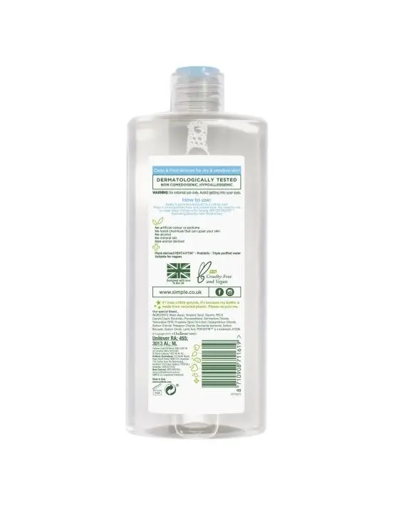 Simple Water Boost Micellar Cleansing Water 400ml