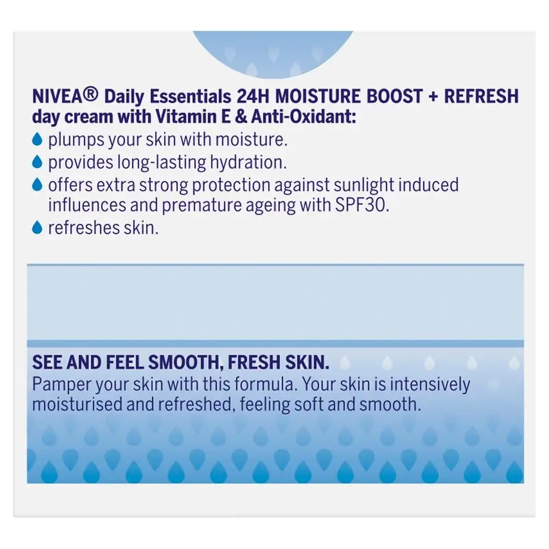 Nivea Daily Essentials Light Moisturising Day Cream SPF30+ 50mL