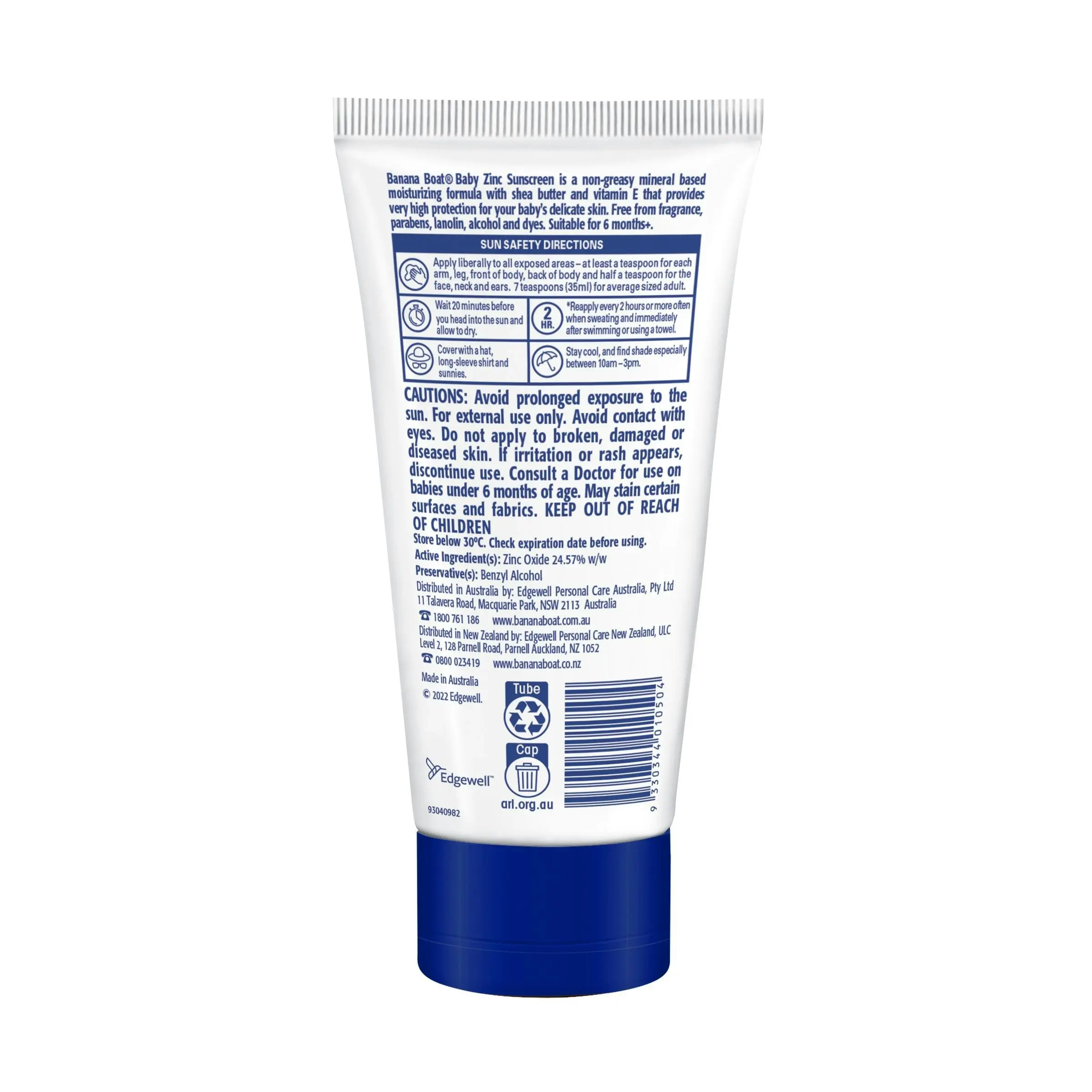 Banana Boat Baby Zinc SPF 50+ 100g