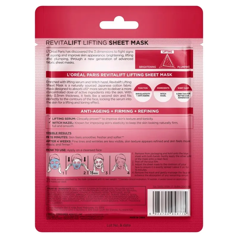 L'Oreal Revitalift Lifting Sheet Mask