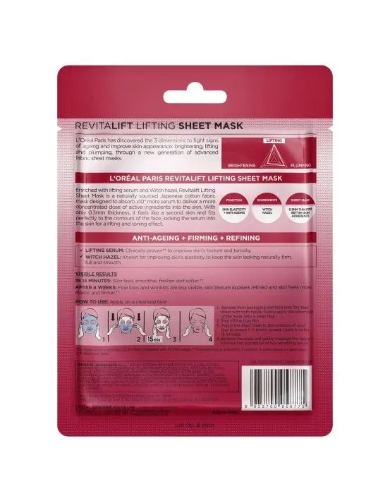 L'Oreal Revitalift Lifting Sheet Mask